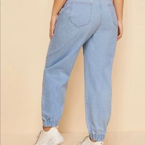 Vintage mom jeans with ankle cuffs